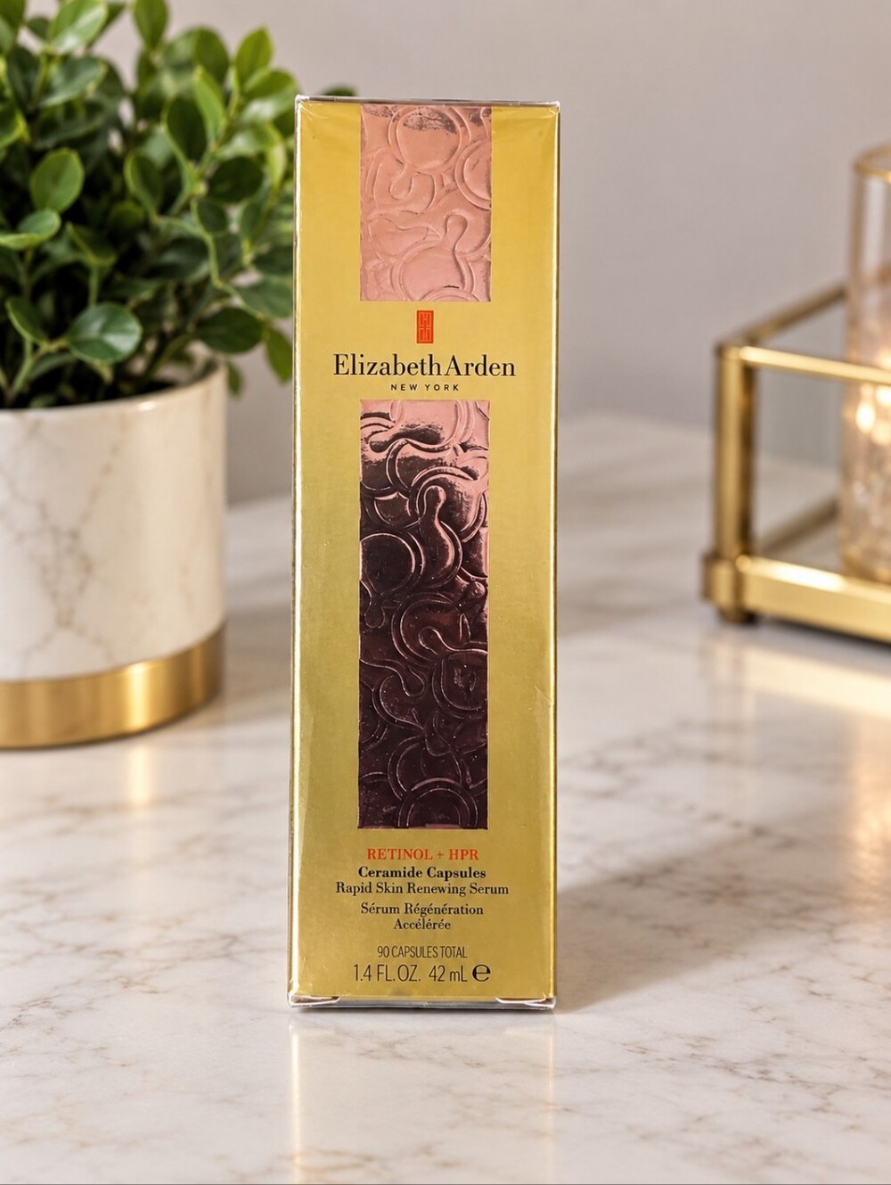 Elizabeth Arden Retinol + HPR Ceramide Capsules - Pink & Gold Packaging